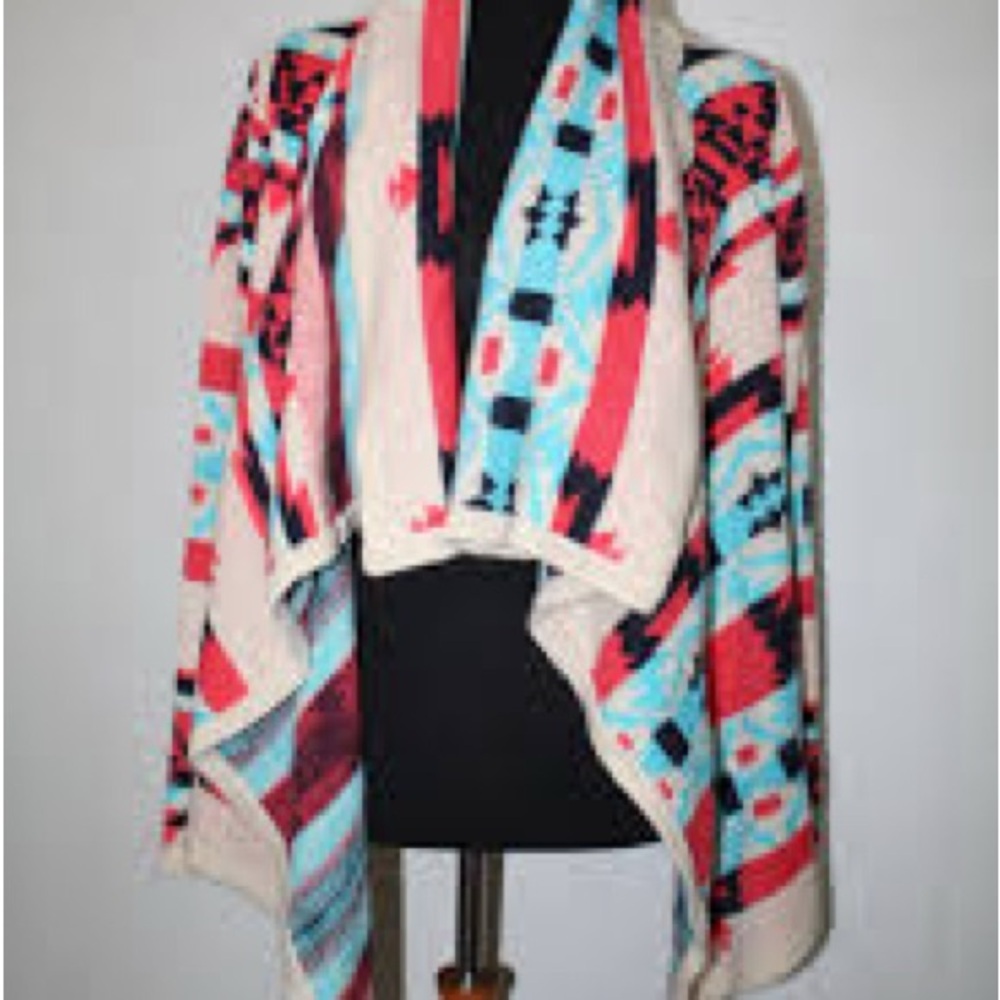 Anthropologie Moon Collection Size M Women's Multicolor Patterned Sweater - Picture 4 of 5